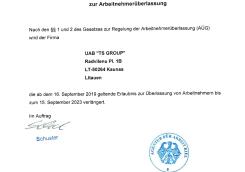 Kiel Agency Erlaubnis permit